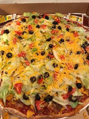 Best taco pizza I ever had.