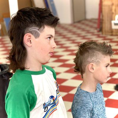 Kids Haircut with designs