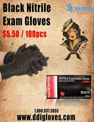 Our Black Nitrile Gloves - #1 Choice for tattoo artists