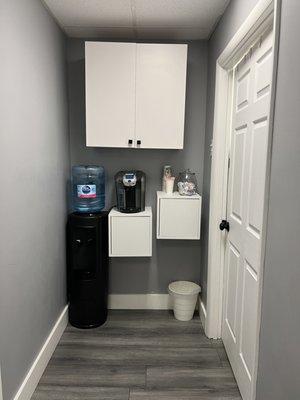 Water and Coffee Station