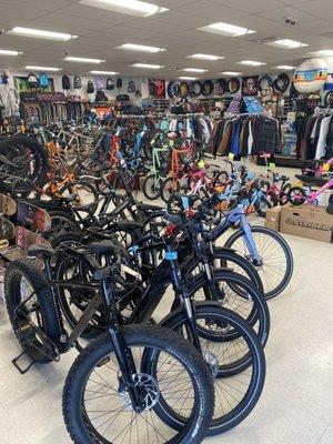 We moved into a new location, and now offer bikes!