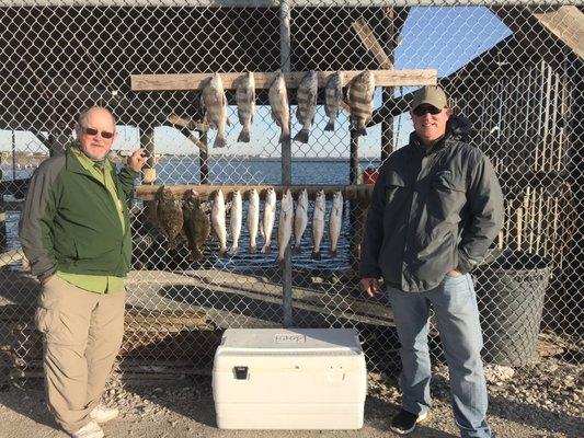 Some nice trout, black drum, and flounder for Chris and his dad!