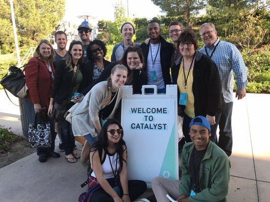 College + Young Adults with staff members at Catalyst West Coast conference