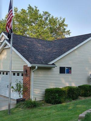 An after photo of a beautiful new roof