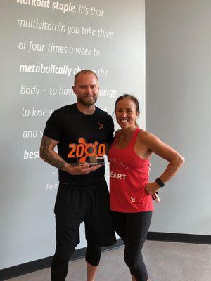 Congratulations Coach John for teaching 2000 classes.