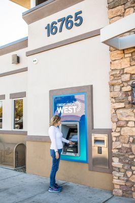 ATM at the Credit Union West Branch in Surprise.