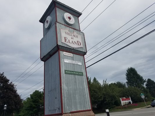 The tower near the entrance yet remains.