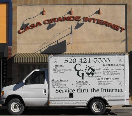 Our Installation Truck in front of our Office!