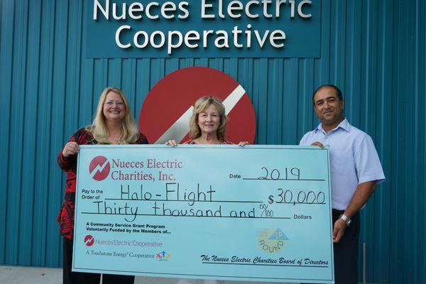 NEC provides an annual donation to HALO-Flight.