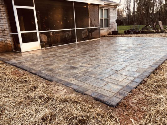 Overlay patio, keeping concrete slab