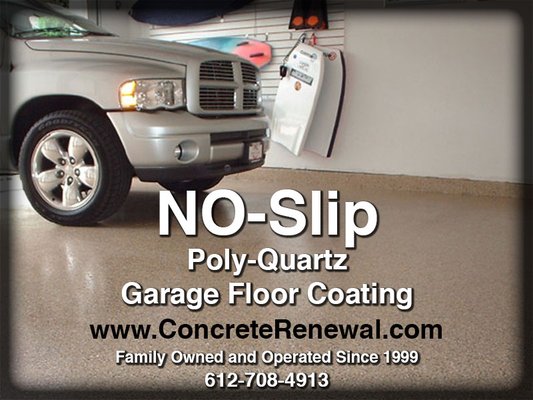 NO-Slip Garage Floor Coating