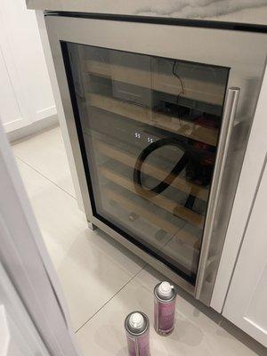 Sub Zero Wine cooler needs to be kept clean to avoid malfunction.