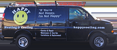 Service Van for Happy Heating and Cooling in Colorado Springs CO