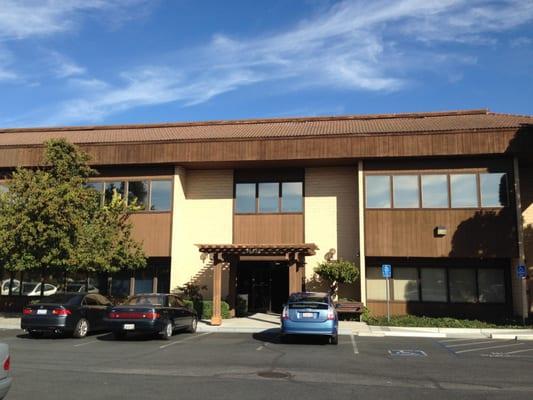 The building is BEHIND the Cathay Bank, two blocks south of Stevens Creek Blvd. on S. De Anza Blvd...