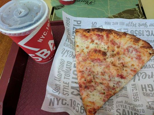 Slice of cheese pizza + small drink for $3.99