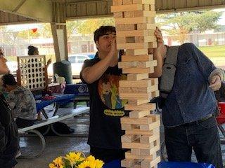 Giant JENGA Time! Now that's a biggie :) 
 
 10/2022