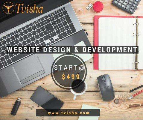 Website design and development services