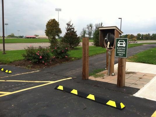 electric car charging parking