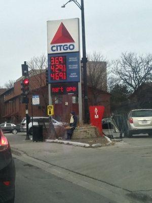 This was taken on 1/6/18.... Gas prices are actually around 2.15 a gallon in the suburbs or 2.59 in the city