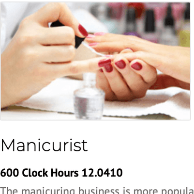 Manicurist at  UCAS University of Cosmetology Arts & Sciences - Harlingen