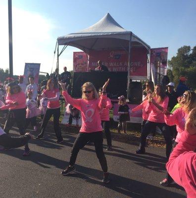 Zumba Instructors for Pink at Making Strides Against Breast Cancer