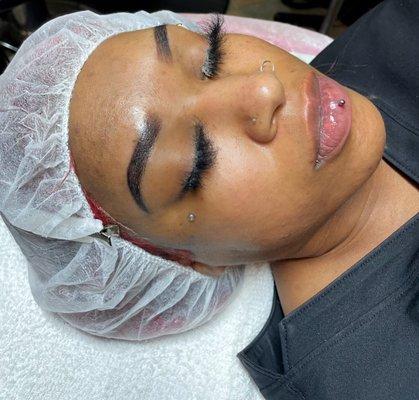 Ombre Brows Microshaded eyebrow tattoo