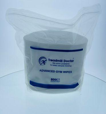 Treadmill Doctor 8" X 6" Advance Gym wipes are specially formulated for fitness and athletic facilities, schools, offices, etc.