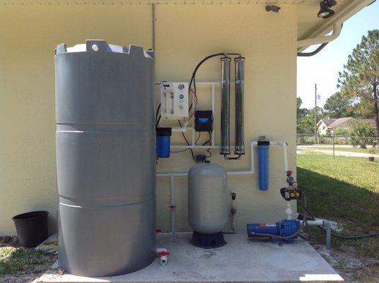 A recent whole house reverse osmosis unit.