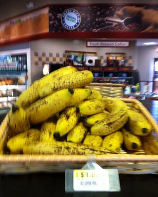 Bananas here OVER 2X THE PRICE than at that other gas/convenience store combo chain!