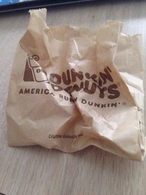 Probably the worst Dunkin in the area. Today I ordered hash browns and they gave me an empty bag.