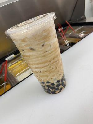 Horchata shake with brown sugar boba