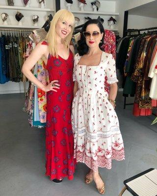 Owner Lauren Lepire with one of our favorite clients, Ms. Dita von Teese!