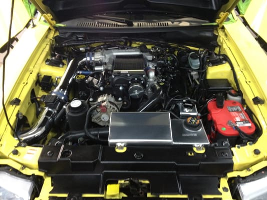 Custom Mustang- Engine Polish And Dressed