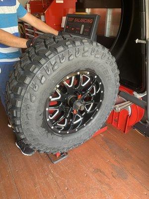 Tire and wheel balance.