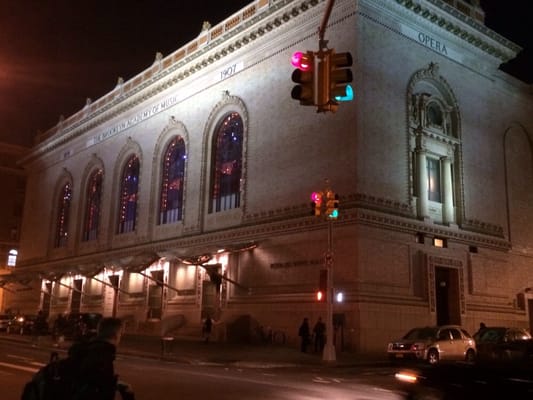 The outside of BAM's Peter Jay Sharp building. BAM cafe is on the second floor.