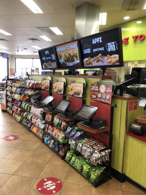 Kiosk for ordering a variety of food and beverages