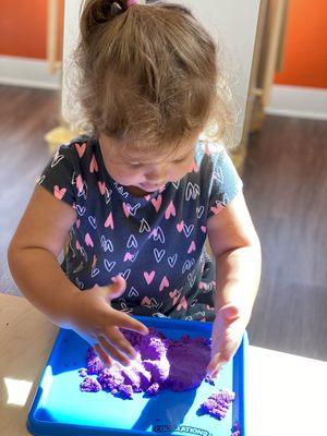 Sensory play in Twos