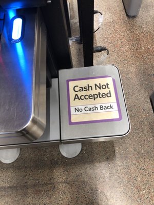 No more cash