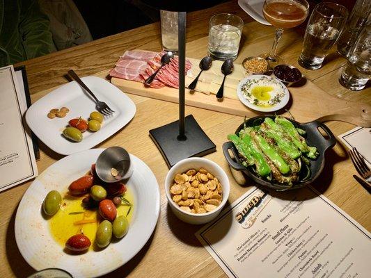 Delicious assortment of small plates.