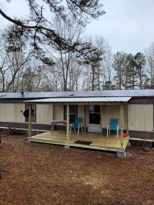 Deck with roof