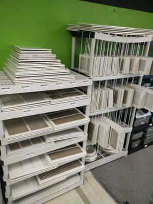 Return registers, many common sizes and more available to order