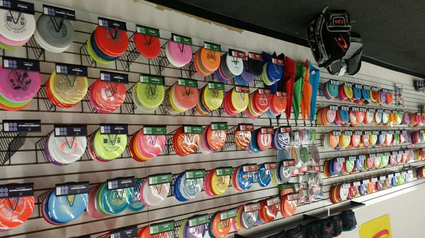 That disc golf collection. It's not really upside down.