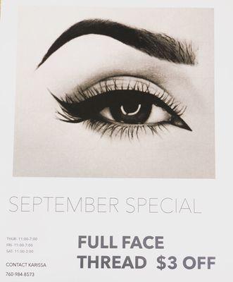 September special $3OFF reg priced at $28.00