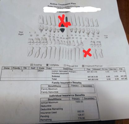 These are my 3 removed teeth from Dental Dental. One of them 2ea. from 2023 and 1ea. from 2022. I still do not have them.