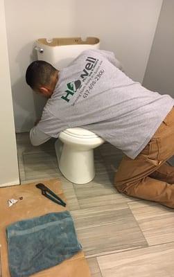 Toilet install for another happy customer!!