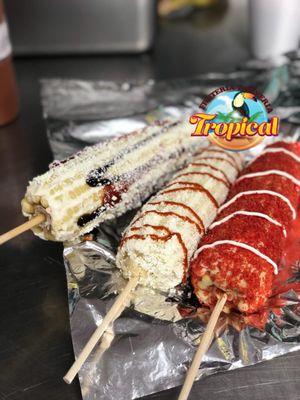 Elotes en termos