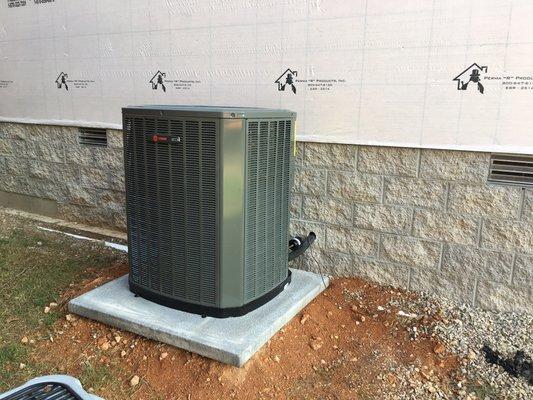 A recent heat pump install in Horseshoe Bend, AR