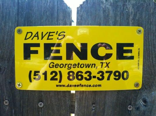 Dave's Fence