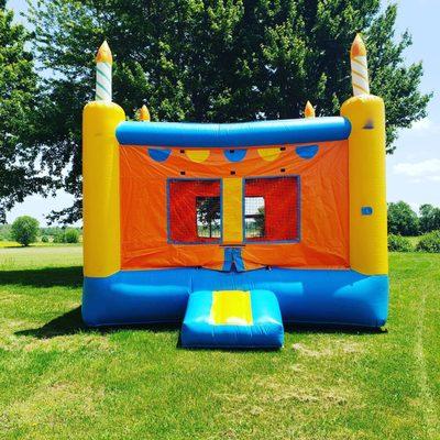 Square Birthday Cake Bounce House