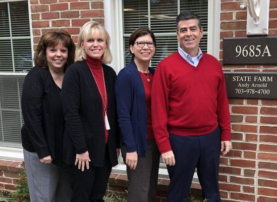 My great team!: Darlene, Pam, Patricia & Andy